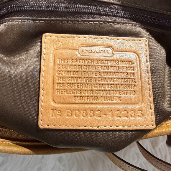 COACH y2k Pleated Ergo Hobo Shoulder Bag - Picture 8 of 8